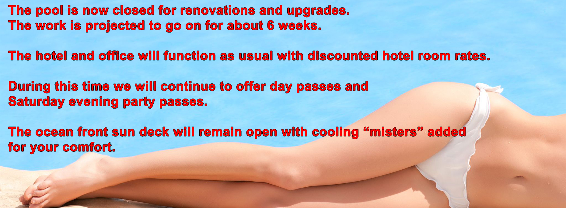 Pool Closure Announcement