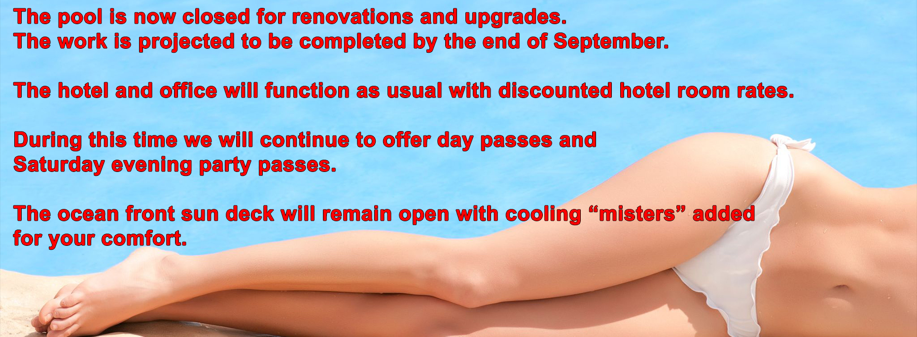 Pool Closure Announcement